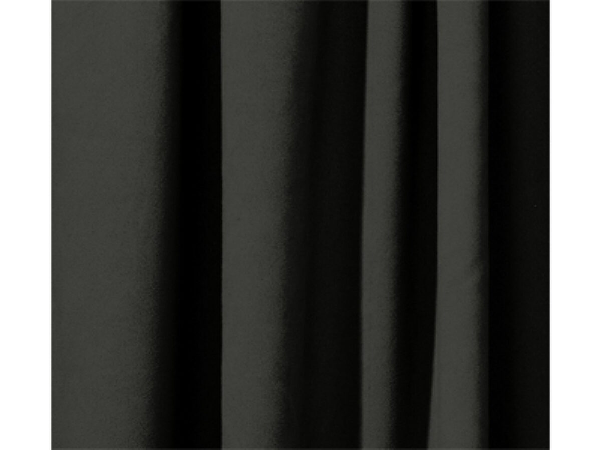 15'W x 16'H Black 15 oz. Encore Velour Drape