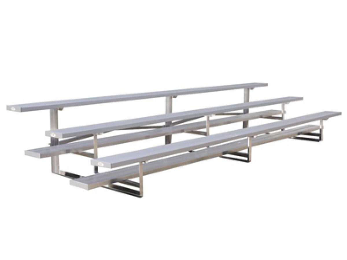 Bleacher 3-Tier Aluminum - 15'W x 5'D