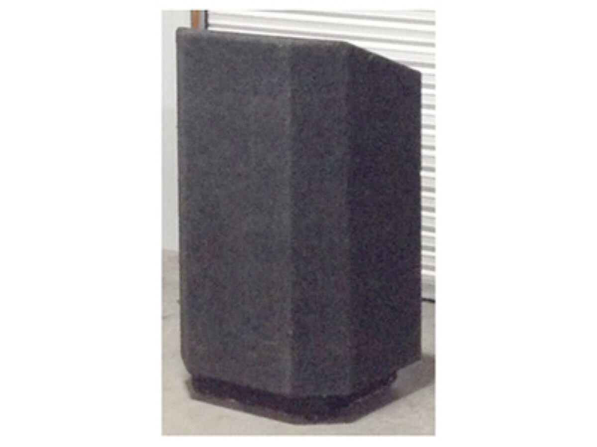Floor Lectern - Carpeted Ozite Dark Grey
