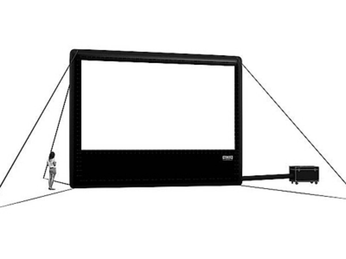 Airscreen 24’ x 13’6” Screen w/ Inflator