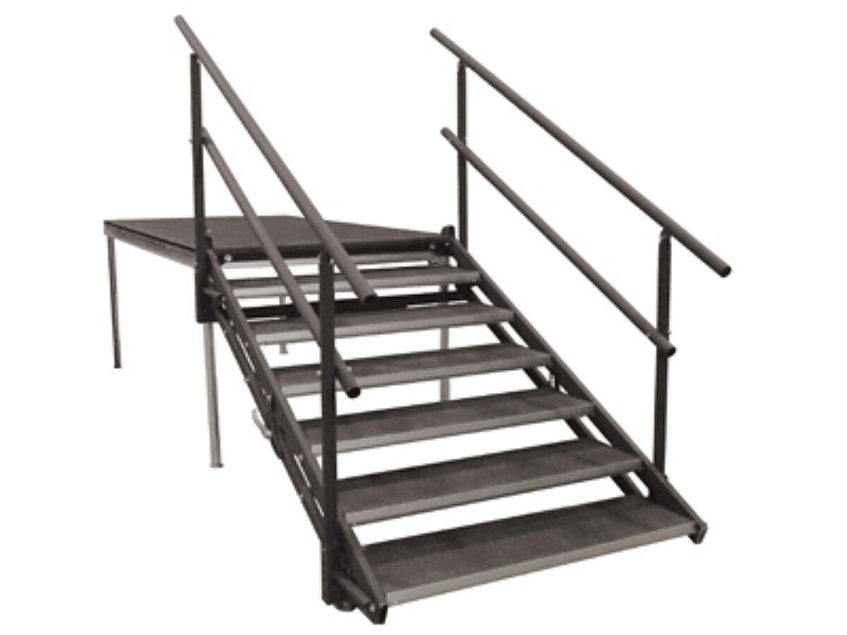 SD Stair w/ Handrail - Adjustable 36"-56"