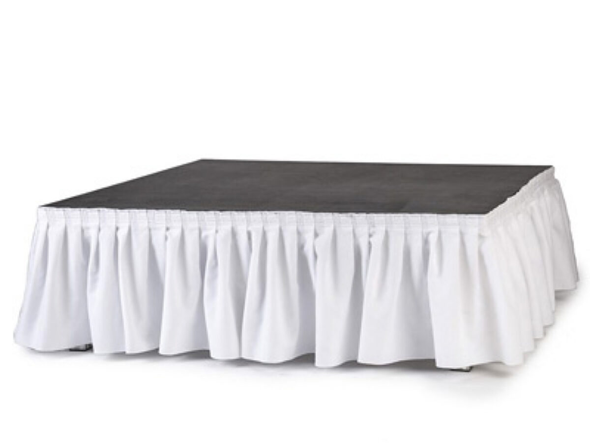 Stage Skirt - 20' Section - 3' - White