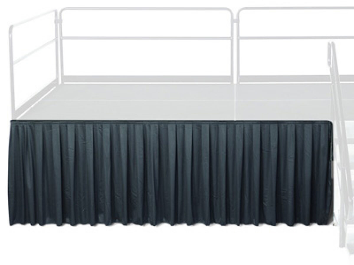 Stage Skirt - 12' Section - 8" - Black